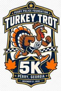 Perry Police Foundation Turkey Trot 5K Logo