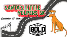 Santa's Little Yelper's 5K logo