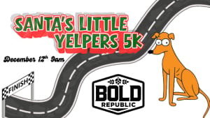 Santa's Little Yelper's 5K Logo