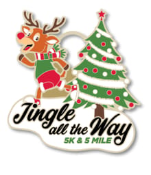 Jingle all the way 5K & 5 Mile logo