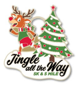 Jingle all the way 5K & 5 Mile Logo