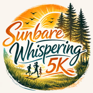 Sunbare Whispering 5k Logo