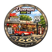 Solidarity Sidekick Down Route 66 – Stop 14 – Divernon 6.6K logo