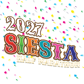 2027 Siesta Half Marathon, 10K and 5k Logo