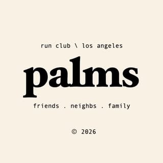 Palms Run Club logo