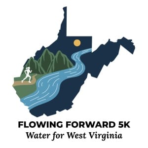Flowing Forward: Water for West Virginia 5K Logo