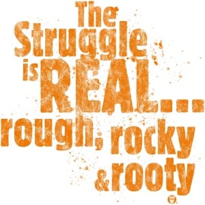 Steele Creek Struggle Half Marathon Trail Race Logo