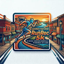 Golden Harvest Run For Rec 5k logo