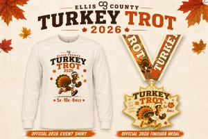 Ellis County TURKEY TROT Logo