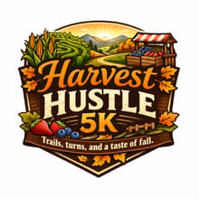 Harvest Hustle 5K Trail Run/Walk logo