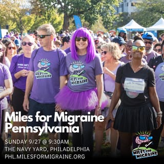 Miles for Migraine Pennsylvania Logo