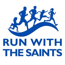 Run with the Saints logo