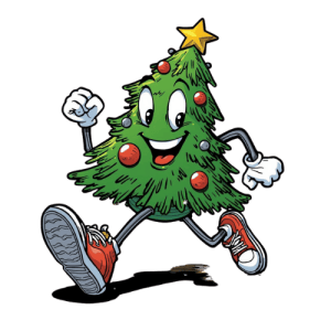 Ugly Sweater Green & Grinchy 5k & Merry Mile Logo