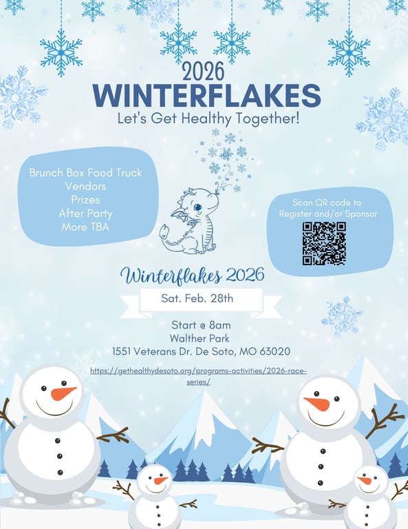 2026 Winter Flakes 5k logo