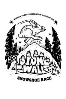 The Stone Wall Snowshoe Event logo