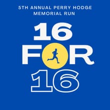 16 for 16 - 6th Annual Perry Hodge Memorial Run/Walk logo