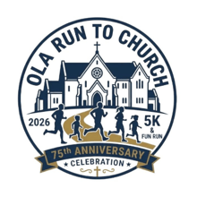 OLA Run to Church 5K and Fun Run logo