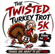The Twisted Turkey Trot 5K Quitman, Texas logo