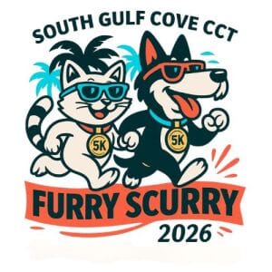 7th Annual South Gulf Cove CCT Furry Scurry Event    (Feb. 20th 2027 8am) Logo