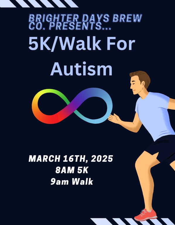 Brighter Days 5K/Walk For Autism  Logo