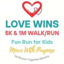 Love Wins 5K | 1-Mile | Kids Fun Run logo
