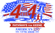 4 on the 4th Road Race logo