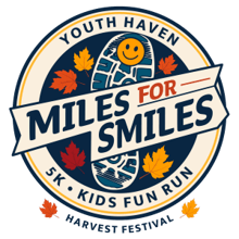 Youth Haven Miles for Smiles 5K logo