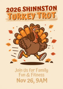 Shinnston Turkey Trot & Gobble Wobble Logo