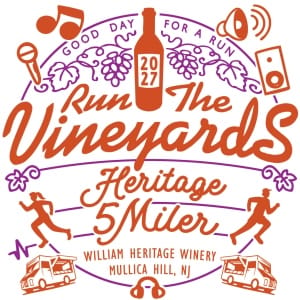 Run the Vineyards - William Heritage 5 Miler Logo