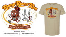 Lakeland Rotary & General Federation of Women's Clubs Rump Roast Run logo