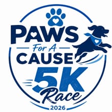 Paws For A Cause 5k logo