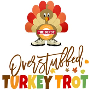 Darien Depot Overstuffed Turkey Trot 5k and 1 Mile Fun Run Logo