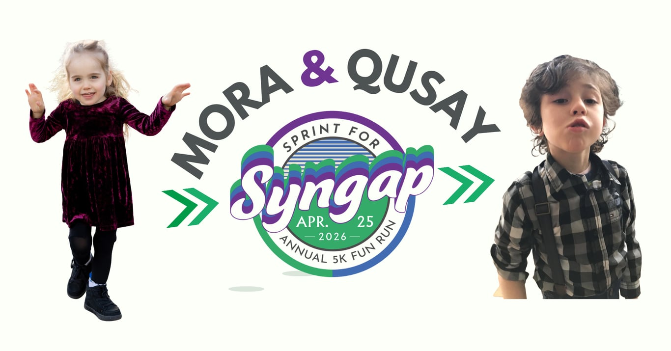 Sprint for Syngap | The Mora & Qusay 5K logo