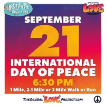 International Day of Peace Walk and Run logo