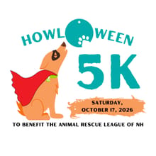 10th Annual Howl-O-Ween 5K Run/Walk to benefit the Animal Rescue League of NH logo