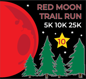 10th Annual Red Moon Trail Run presented by Bayne's Apple Valley Logo