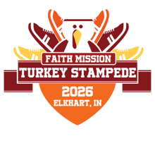 Faith Mission Turkey Stampede presented by Adams Remco, Inc. logo