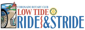 Coronado Rotary Low Tide Ride & Stride Logo