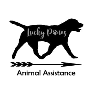 Lucky Paws Animal Assistance Annual “Wag through the Pines” Doggie Walk/Run Logo