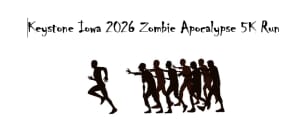 Keystone Iowa 2026 Zombie Apocalypse 5K Run Logo