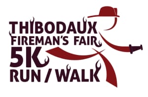 Thibodaux Firemen's Fair Fun Run and 5k Logo