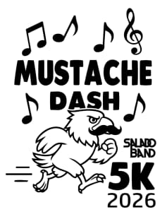 Salado Band Mustache Dash 5K Logo