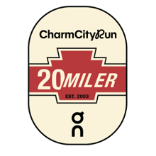 Charm City Run 20-Miler presented by On logo