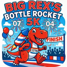 Big Rex's Bottle Rocket 5K logo