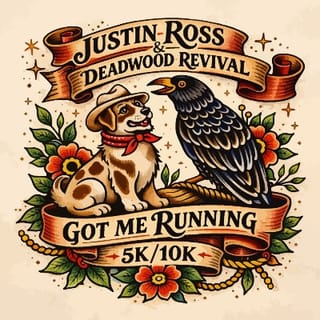 Justin Ross & Deadwood Revival "GOT ME RUNNING" Logo