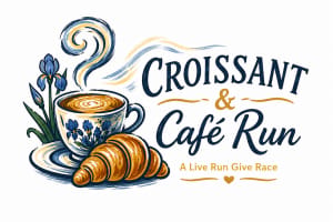 Croissant & Cafe 5K Run & Walk Logo
