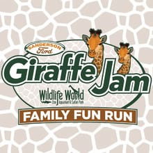 Sanderson Ford Giraffe Jam Family Fun Run 2026 logo