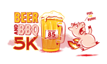 Beer & BBQ 5k Run/Walk logo