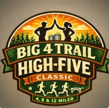Big 4 Trail High-Five Classic 4, 8, & 12 Miler logo