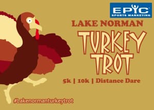 20th Annual IDNutrition Lake Norman Half Marathon Turkey Trot 10K & 5K Logo